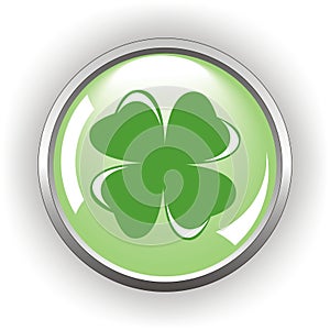 Clover or shamrock button