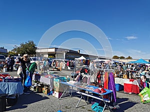 The cloverdale Flea Market in Surrey Canada