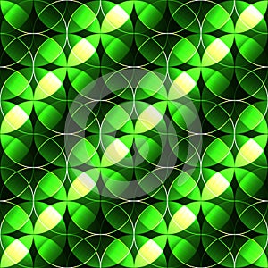 Cloverleaf green - seamless background