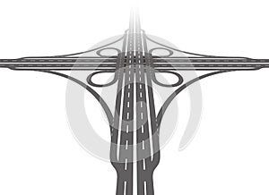 Cloverleaf Interchange Aerial Perspective