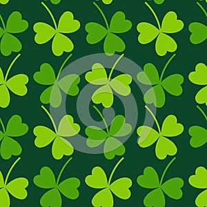 Cloverleaf Seamless Saint Patrick`s Day Pattern