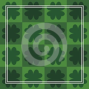 Clovers leafs saint patricks pattern