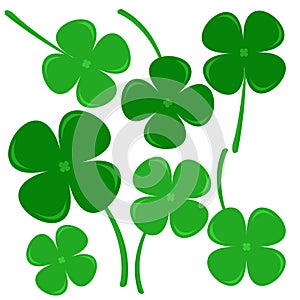 Clovers, sign of hope believe love and lucky