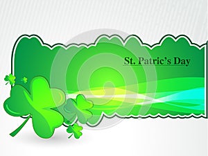 Clovers for St. Patrick`s day, vector illustration