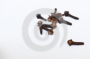 Cloves against white background