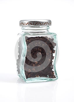 Cloves, eugenia caryophyllata against White Background