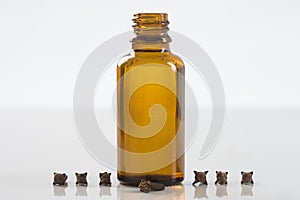 Cloves oil bottle