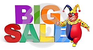 Clown with Bigsale sign