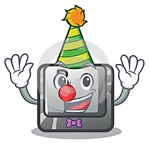 Clown button B in the character shape