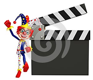 Clown with Clapper board