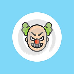 Clown vector icon sign symbol