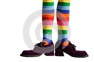 Clown Feet Isolated