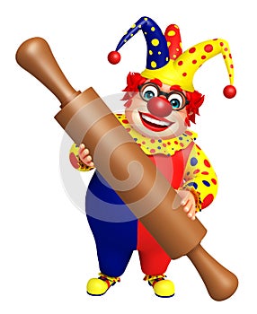 Clown with Kichen equipment