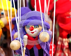 Clown marionette puppets toys for children