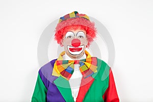 Clown with neutral face