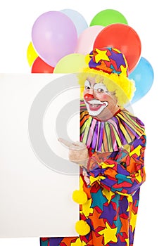 Clown Points to Message