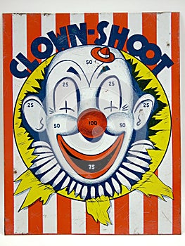 Clown Shoot Target Game Toy