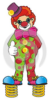 Clown and springs