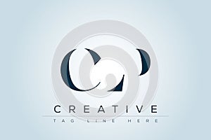 CLP abstract letter logo
