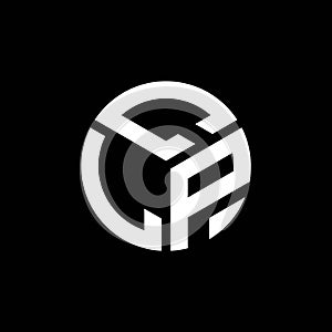 CLP letter logo design on black background. CLP creative initials letter logo concept. CLP letter design