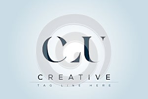 CLU abstract letter logo