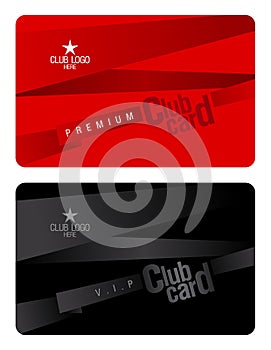 Club card design template.