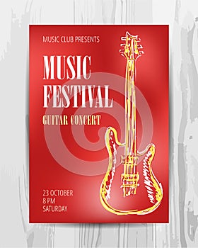 Club music concert poster