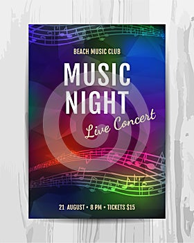 Club music concert poster