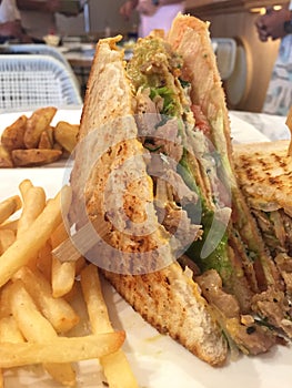 Club Sandwich or clubhouse sandwich