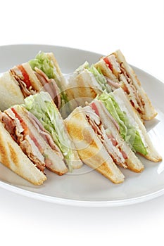 Club sandwich , clubhouse Sandwich photo