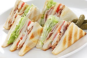Club sandwich , clubhouse Sandwich photo