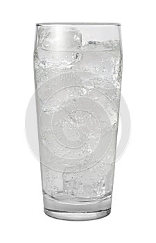 Club Soda Water Isolated with clipping path