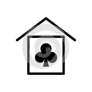 Clubhouse icon, vector illustration