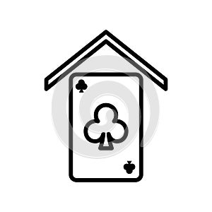 Clubhouse icon, vector illustration