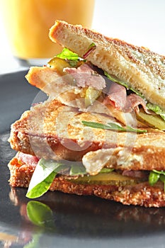 Clubhouse sandwich closeup