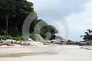 Private beach of ClubMed Bintan