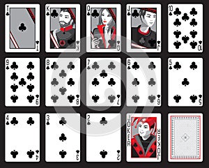 Clubs Playing Cards