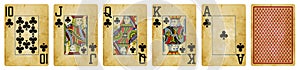 Clubs Suit Vintage Playing Cards