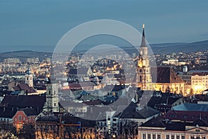 Cluj Napoca at dusk