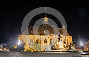 Cluj Napoca gothic cathedral St. Michael in Unirii Square