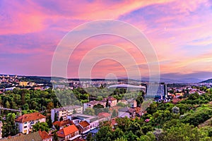 Cluj Napoca at Sunset