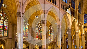 Clumns and Windows of St. Patrickâ€™s Cathedral