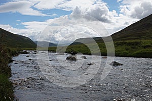 Clunie Water in Glen Clunie, Near Braemar, Aberdeenshire, Scotland