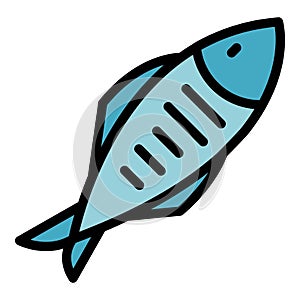 Clupea herring icon vector flat