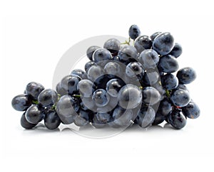 Cluster of blue grape isolated