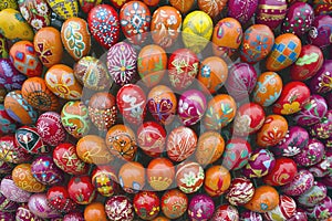 Cluster of easter eggs