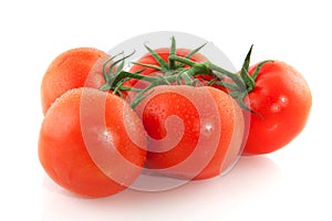 Cluster of fresh tomatoes