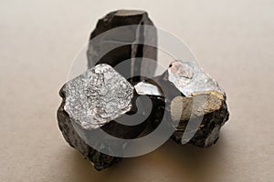 A cluster of Galena Crystals