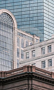 Clustered Buildings In Downtown Boston