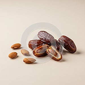 Clusters of dried dates (Phoenix dactylifera)